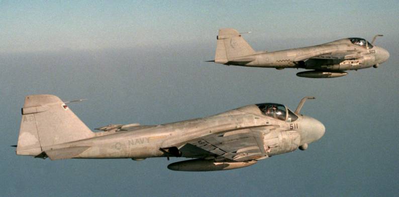 attack squadron va-34 blue blasters a-6e intruder cvw-7 uss dwight d. eisenhower cvn 69