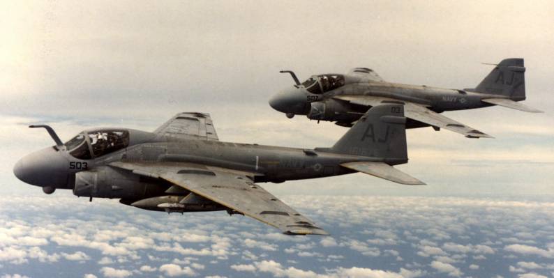 va-35 black panthers attack squadron a-6e intruder cvw-8 uss nimitz cvn 68