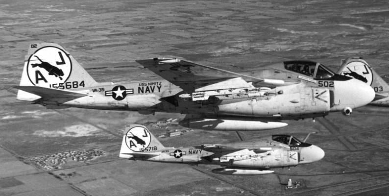 attack squadron va-35 black panthers cvw-8 uss nimitz cvn 68 nas fallon nevada 1981