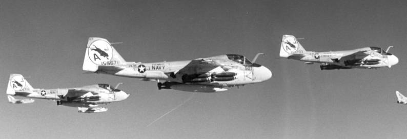 va-35 black panthers attack squadron carrier air wing cvw-8 uss nimitz cvn 68 nas fallon nevada atkon a-6e intruders
