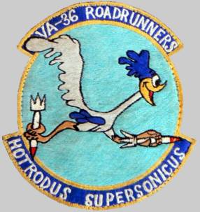 attack squadron va-36 roadrunners crest insignia patch badge atkron navy
