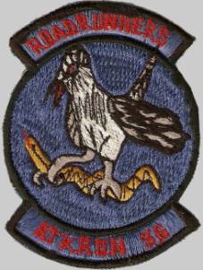 attack squadron va-36 roadrunners atkron intruder insignia crest patch badge