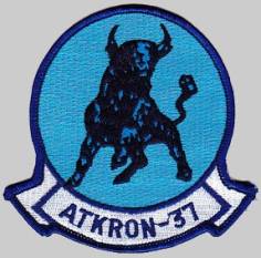 va-37 bulls insignia crest patch badge attack squadron atkron us navy