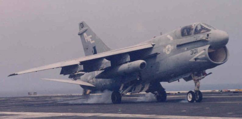 va-37 bulls attack squadron a-7e corsair cvw-6 uss forrestal cv 59