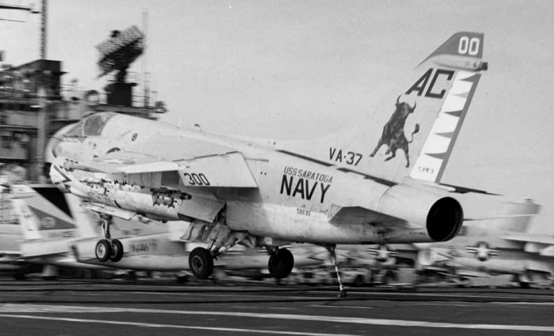 attack squadron va-37 bulls a-7e corsair cvw-3 uss saratoga cv 60