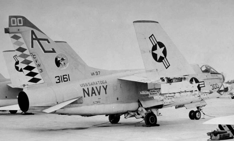 attack squadron va-37 bulls a-7e corsair cvw-3 uss saratoga