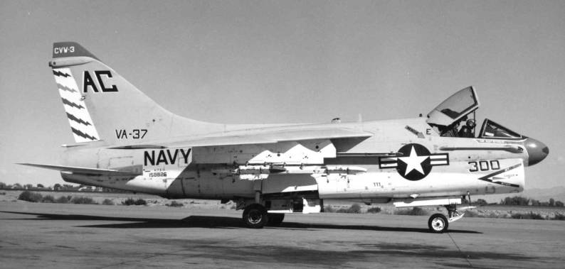 va-37 bulls attack squadron a-7a corsair cvw-3