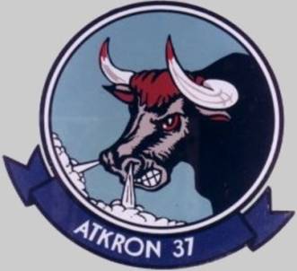 va-37 bulls attack squadron insignia badge patch crest us navy atkron