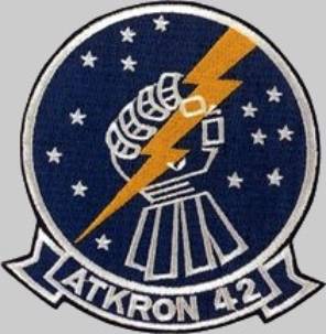 va-42 thunderbolts patch crest insignia badge attack squadron atkron us navy