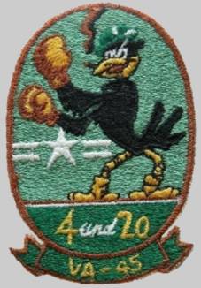 va-45 blackbirds insignia crest patch badge attack squadron atkron us navy