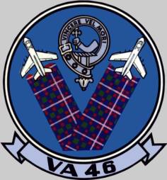 va-46 clansmen attack squadron insignia crest patch badge us navy