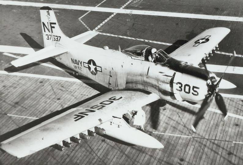 va-52 knightriders ad-6 skyraider cvg-5