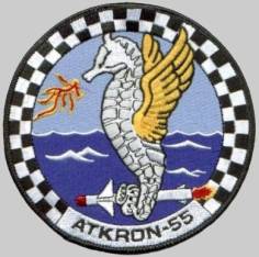 va-55 warhorses attack squadron insignia crest patch badge atkron us navy