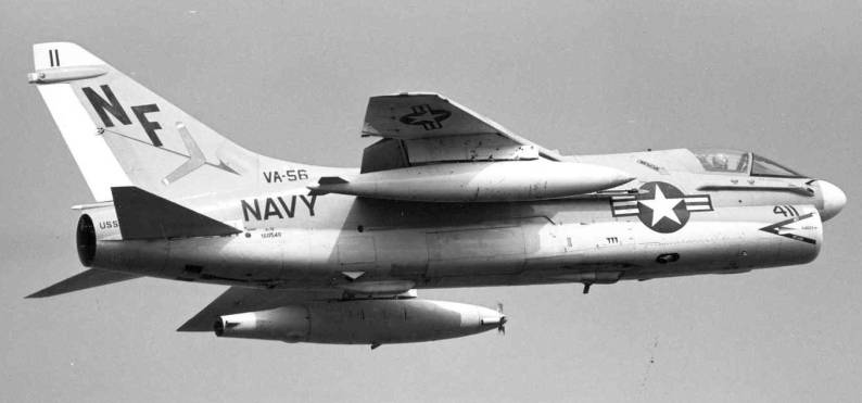 va-56 champions attack squadron a-7a corsair carrier air wing cvw-5 uss midway cv 41