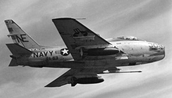 va-63 fighting redcocks attack squadron us navy f9f-8 cougar fj-4b fury uss midway shangri-la