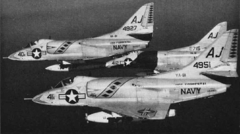 va-81 crusaders attack squadron atkron a4d-2 skyhawk cvg-8 uss forrestal cva 59