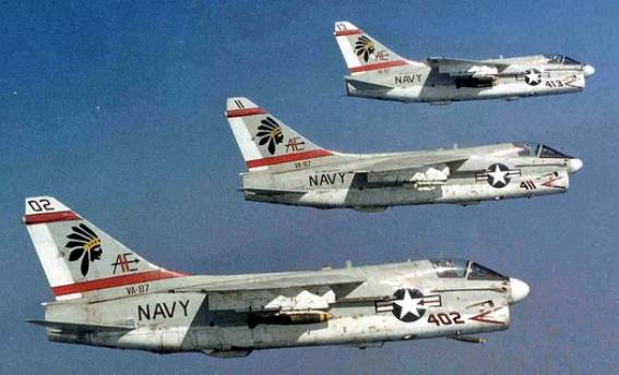 va-87 golden warriors attack squadron atkron us navy a-7e corsair II