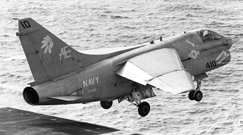 attack squadron va-87 golden warriors a-7e corsair II carrier air wing cvw-6 uss independence cv 62 lebanon