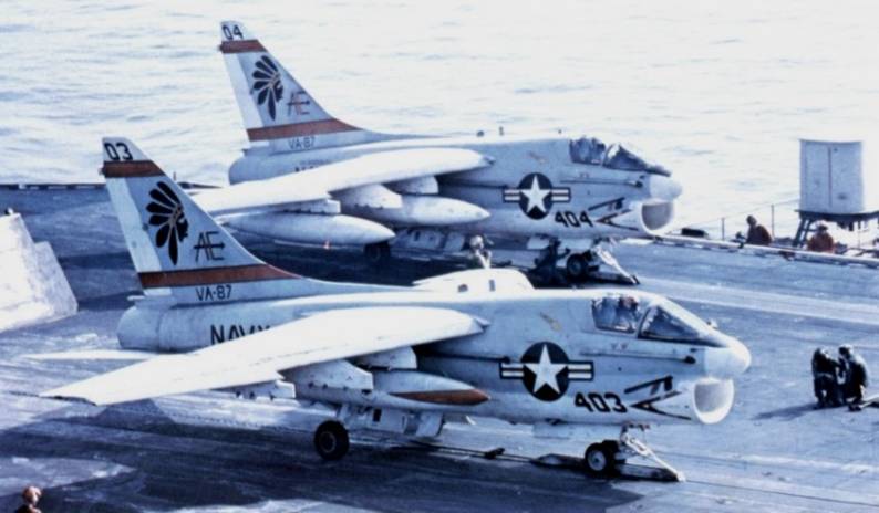 attack squadron va-87 golden warriors a-7e corsair
