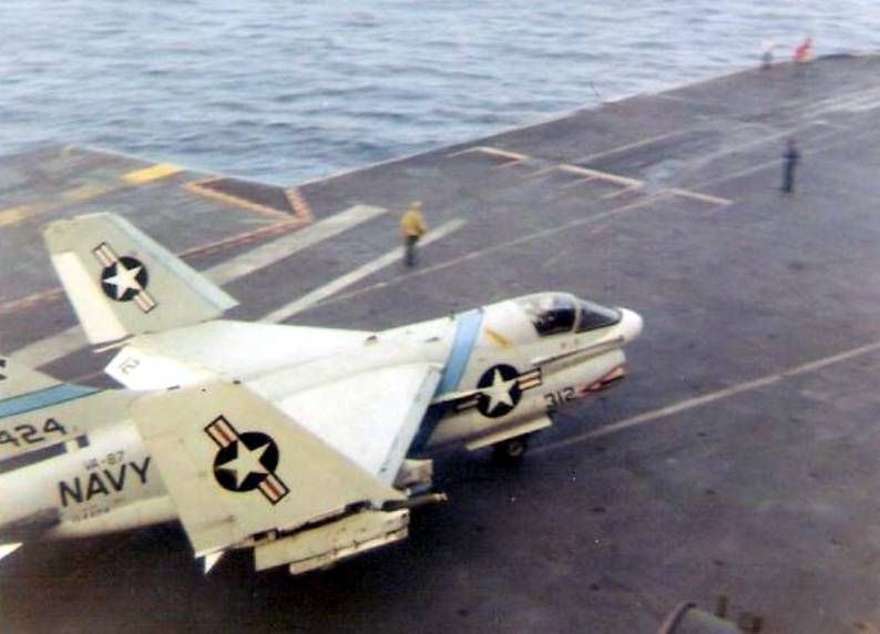 va-87 golden warriors a-7b corsair cvw-16 uss ticonderoga cva-14