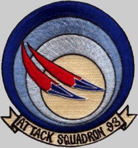 va-93 ravens crest insignia patch badge attack squadron us navy a-7 corsair ii