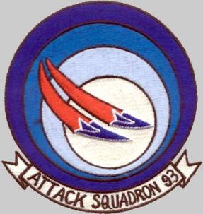 attack squadron va-93 ravens insignia patch badge crest atkron us navy