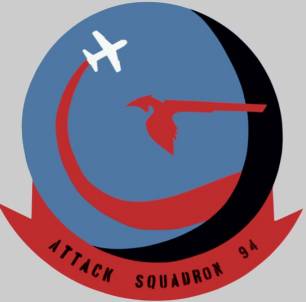 va-94 mighty shrikes insignia crest patch badge attack squadron atkron us navy