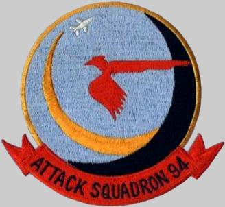 va-94 mighty shrikes patch insignia attack squadron atkron us navy