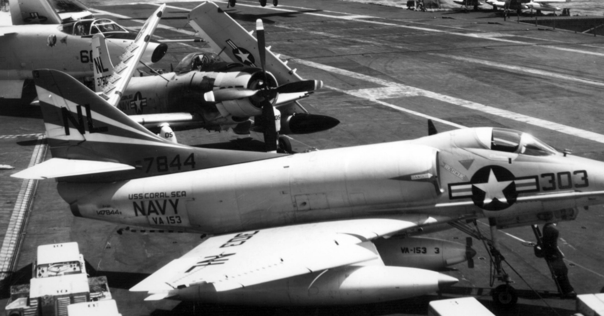 va-153 blue tail flies attack squadron navy a-4c skyhawk carrier air wing cvw-15 uss coral sea cva-43 15