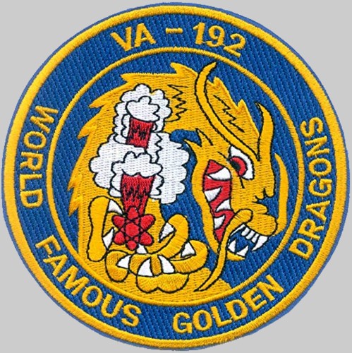 va-192 golden dragons patch insignia crest badge attack squadron us navy 02p