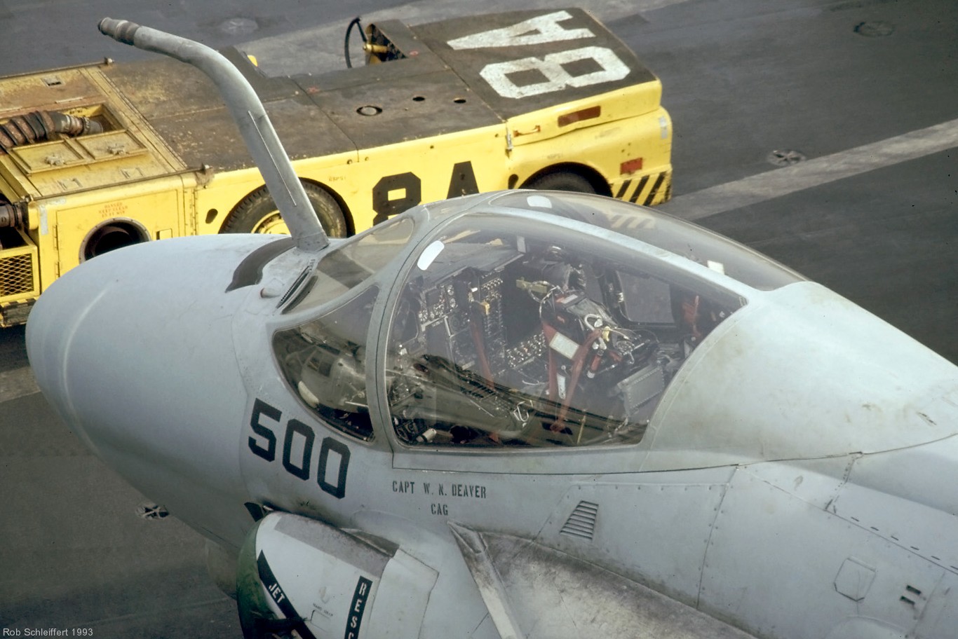 va-85 black falcons attack squadron us navy a-6e intruder carrier air wing cvw-1 uss america cv-66 11 cockpit view