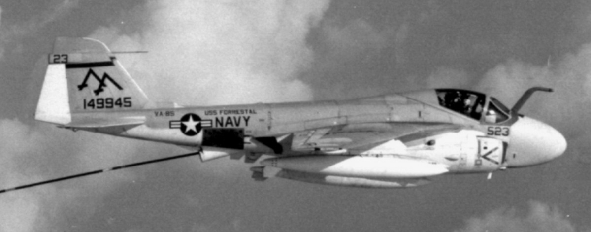 va-85 black falcons attack squadron us navy a-6e intruder carrier air wing cvw-17 uss forrestal cv-59 17