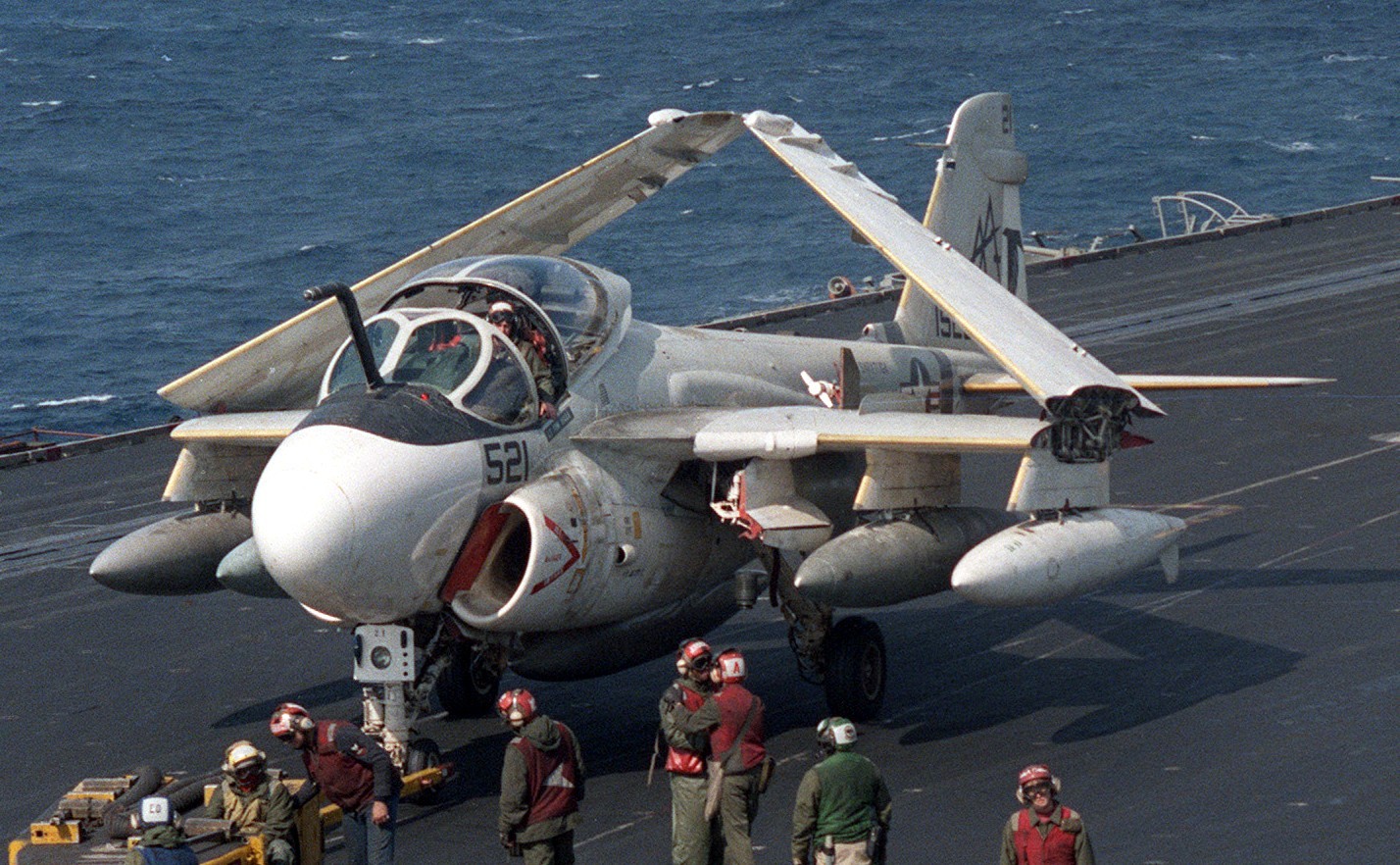va-85 black falcons attack squadron us navy a-6e ka-6d intruder carrier air wing cvw-17 uss saratoga cv-60 23