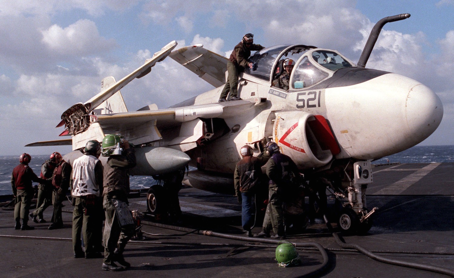 va-85 black falcons attack squadron us navy a-6e intruder carrier air wing cvw-17 uss saratoga cv-60 24 ka-6d