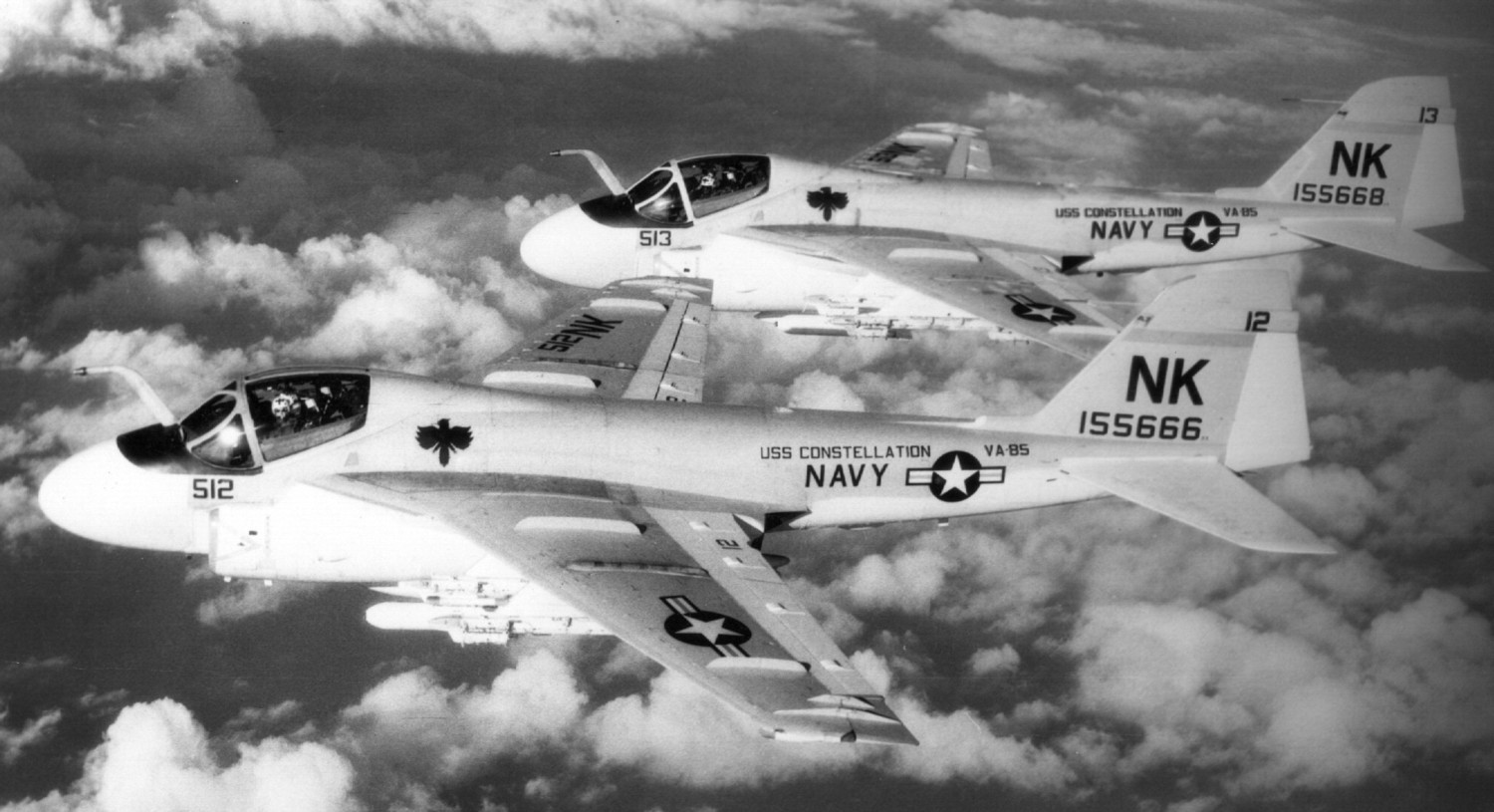 va-85 black falcons attack squadron us navy a-6a intruder carrier air wing cvw-14 uss constellation cva-64 30