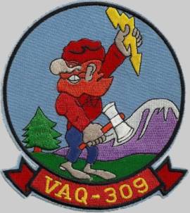 vaq-309 axemen patch crest insignia badge tacelron ea-6a intruder ea-6b prowler us navy