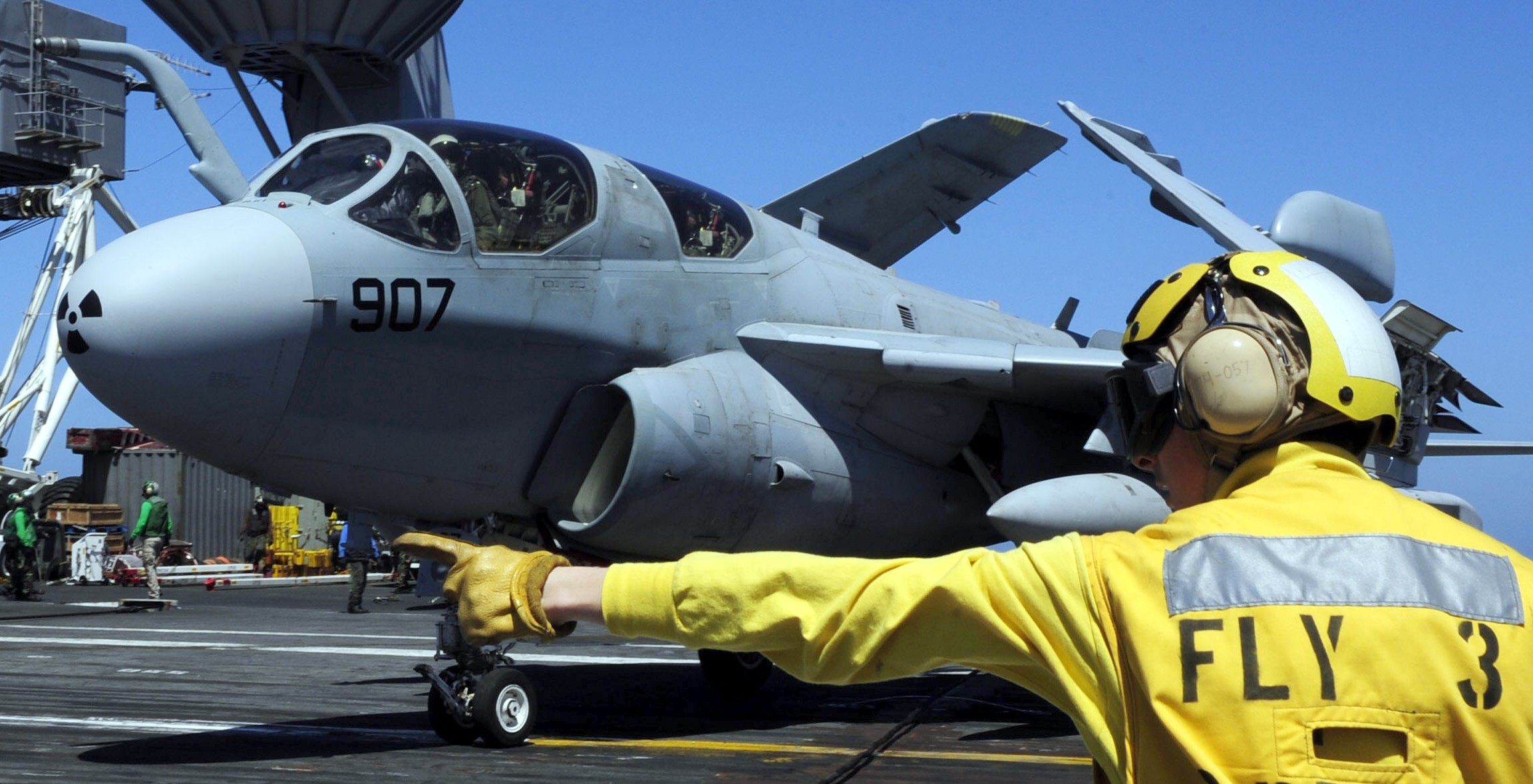 vaq-129 vikings electronic attack squadron fleet replacement frs us navy ea-6b prowler 46 uss john c. stennis cvn-74