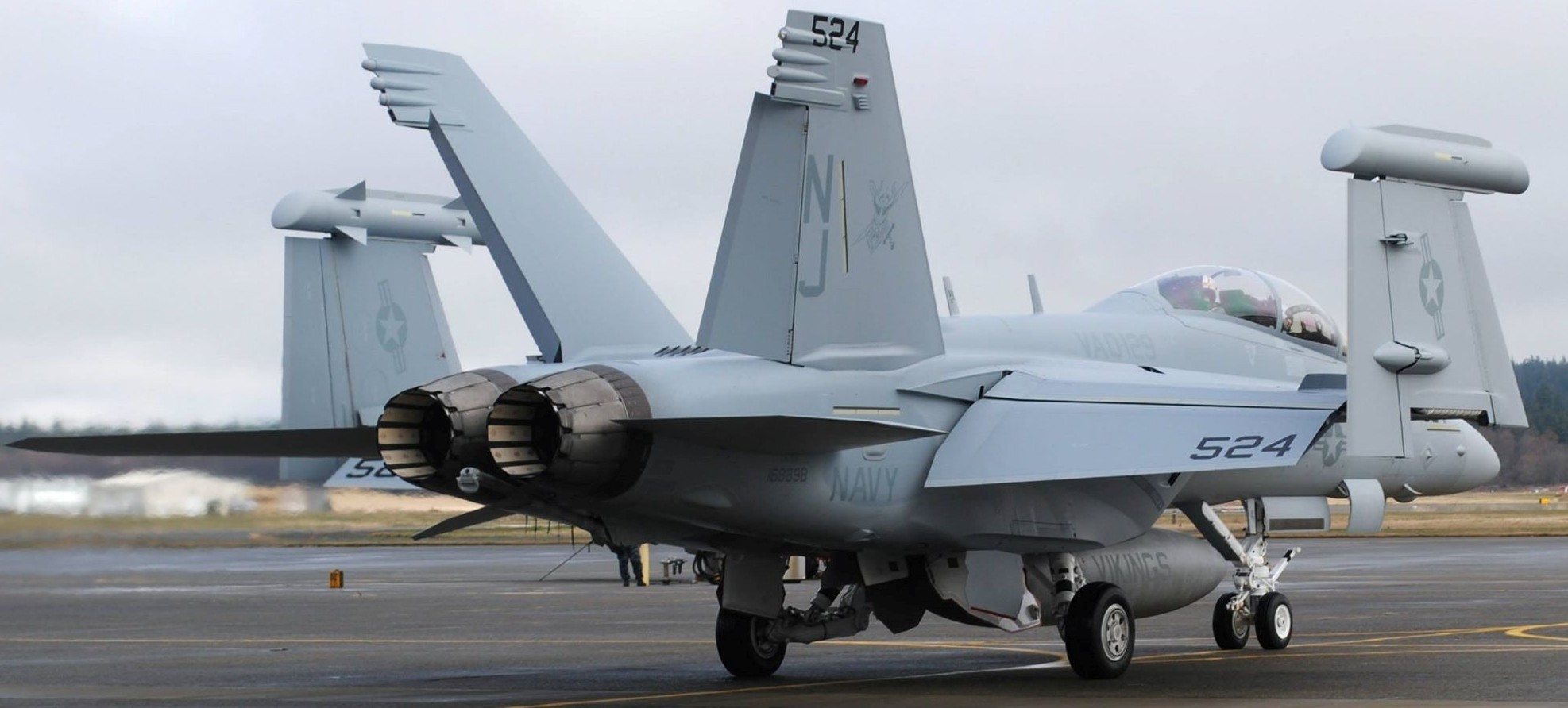 vaq-129 vikings electronic attack squadron fleet replacement frs us navy ea-18g growler 89