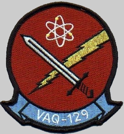 vaq-129 vikings insignia crest patch badge electronic attack squadron us navy 04p