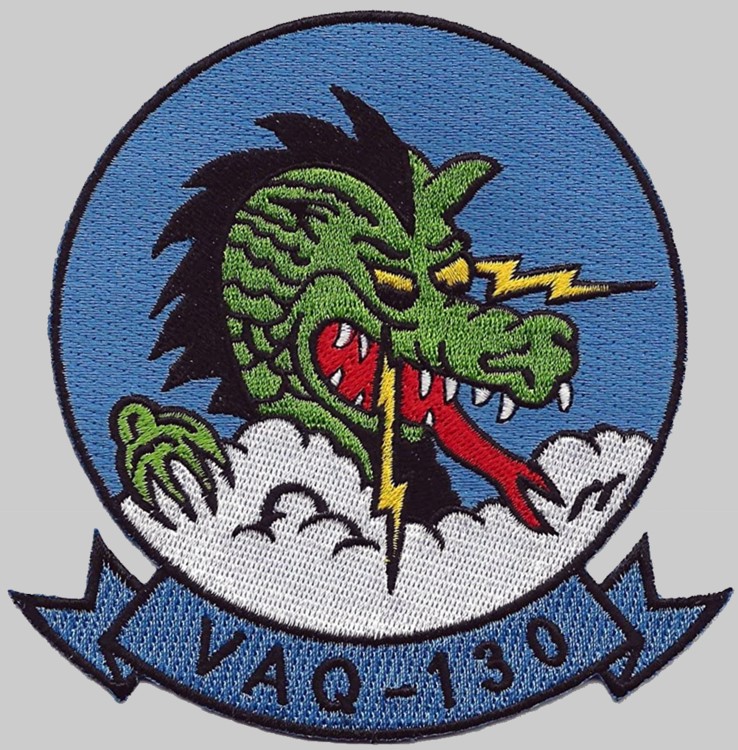 vaq-130 zappers crest patch insignia badge tactical electronic warfare squadron us navyea-6b prowler ea-18g growler 03p