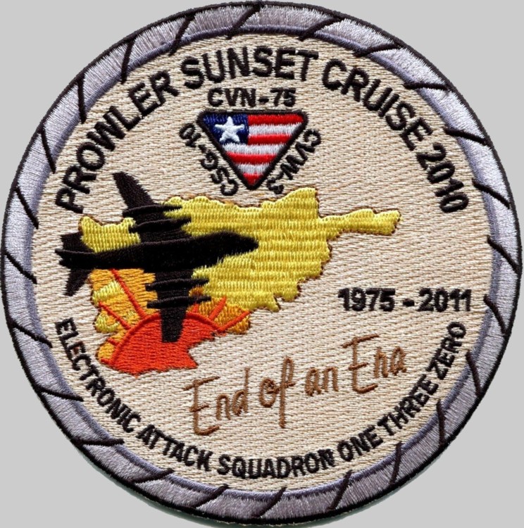 vaq-130 zappers crest patch insignia badge tactical electronic warfare squadron us navy ea-6b prowler 11p