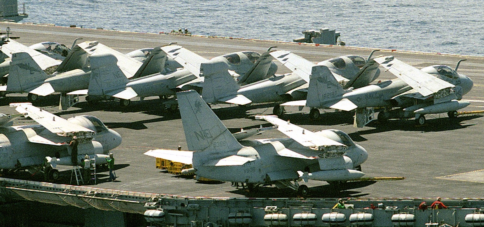 vaq-131 lancers tactical electronic warfare squadron tacelron us navy grumman ea-6b prowler carrier air wing cvw-2 uss ranger cv-61 36