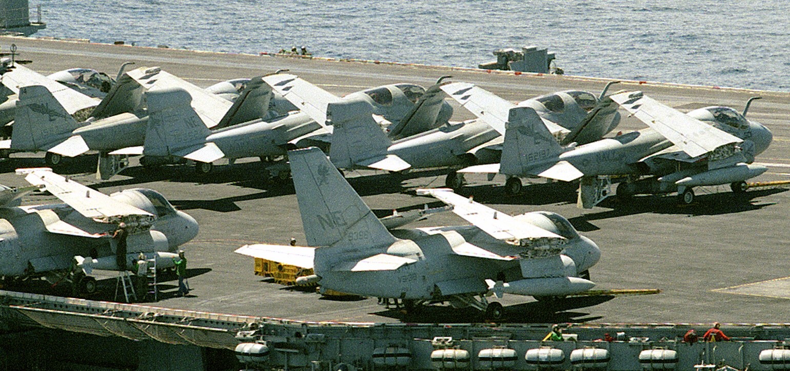 vaq-131 lancers tactical electronic warfare squadron tacelron us navy grumman ea-6b prowler carrier air wing cvw-2 uss ranger cv-61 36