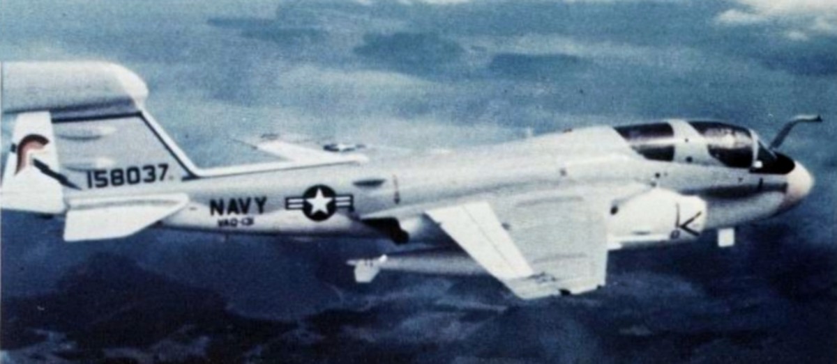 vaq-131 lancers tactical electronic warfare squadron tacelron us navy grumman ea-6b prowler carrier air wing cvw-14 uss enterprise cvan-65 45