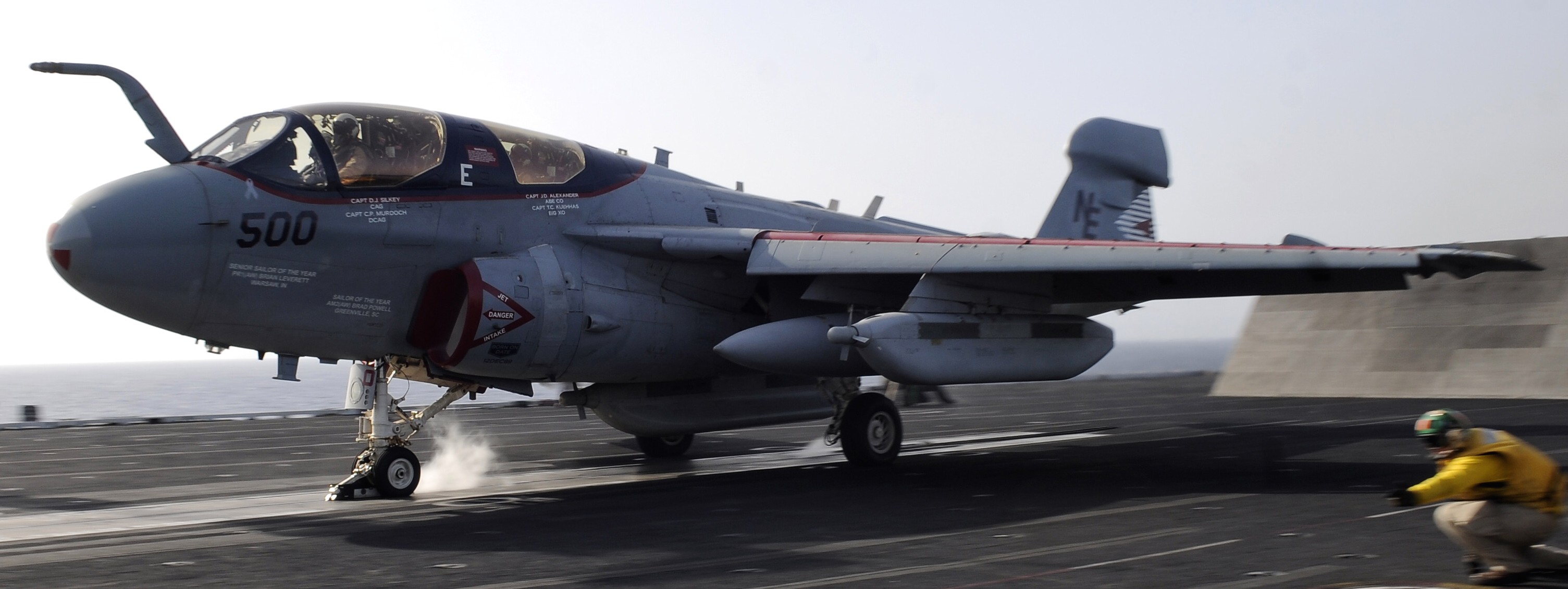 vaq-131 lancers electronic attack squadron vaqron us navy grumman ea-6b prowler carrier air wing cvw-2 uss abraham lincoln cvn-72 47