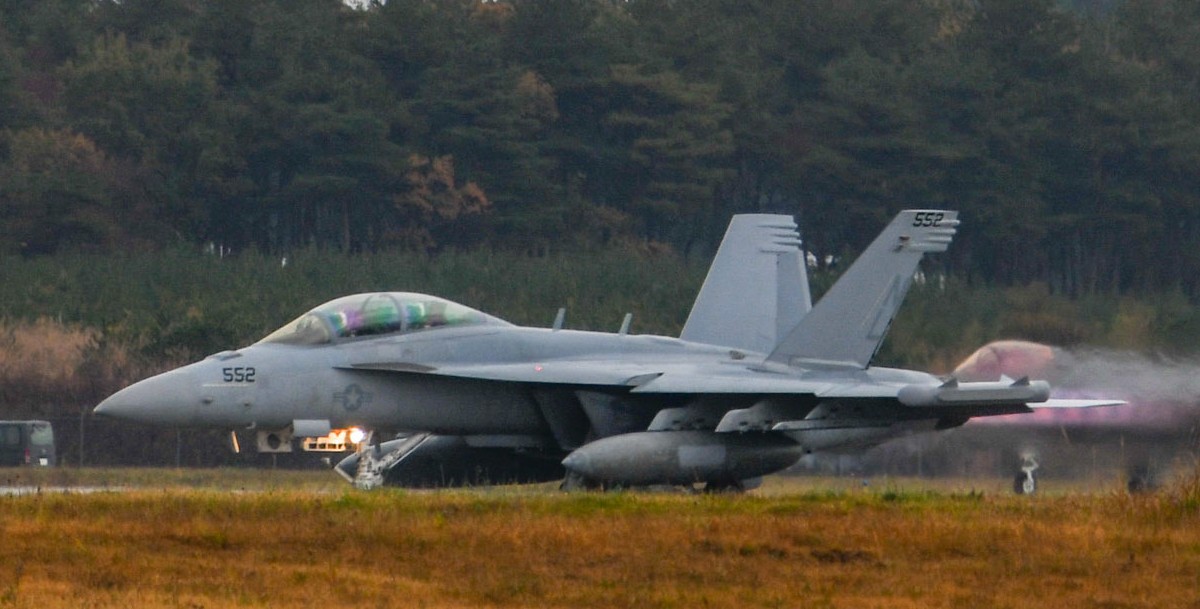 vaq-131 lancers electronic attack squadron vaqron us navy boeing ea-18g growler misawa air base japan 71