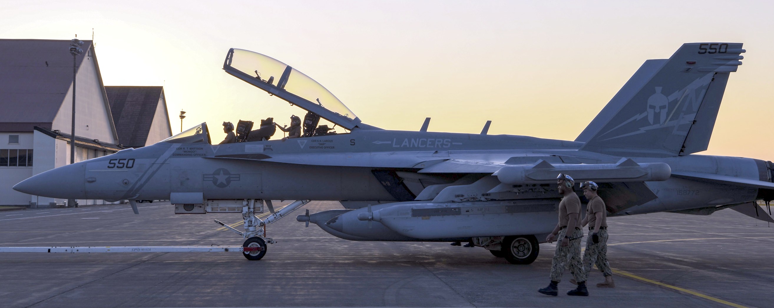 vaq-131 lancers electronic attack squadron vaqron us navy boeing ea-18g growler misawa air base japan 78