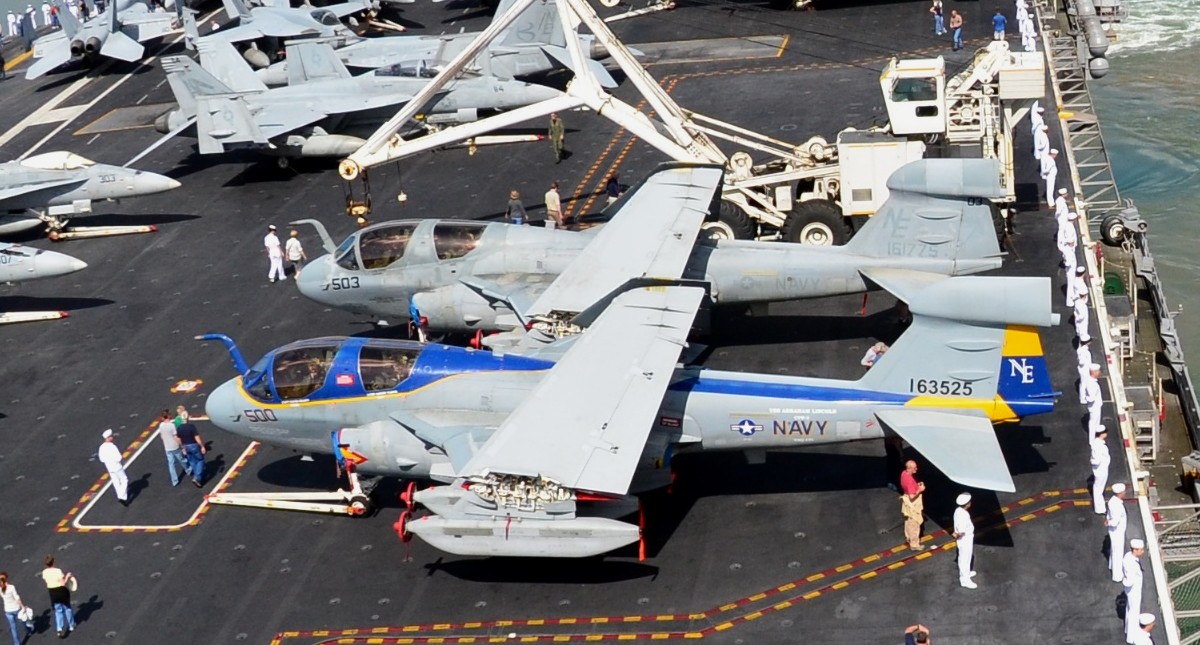 vaq-131 lancers electronic attack squadron vaqron us navy grumman ea-6b prowler carrier air wing cvw-2 uss abraham lincoln cvn-72 119