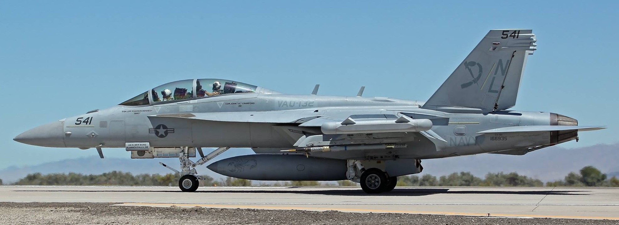 vaq-132 scorpions electronic attack squadron vaqron us navy boeing ea-18g growler nellis afb nevada 19