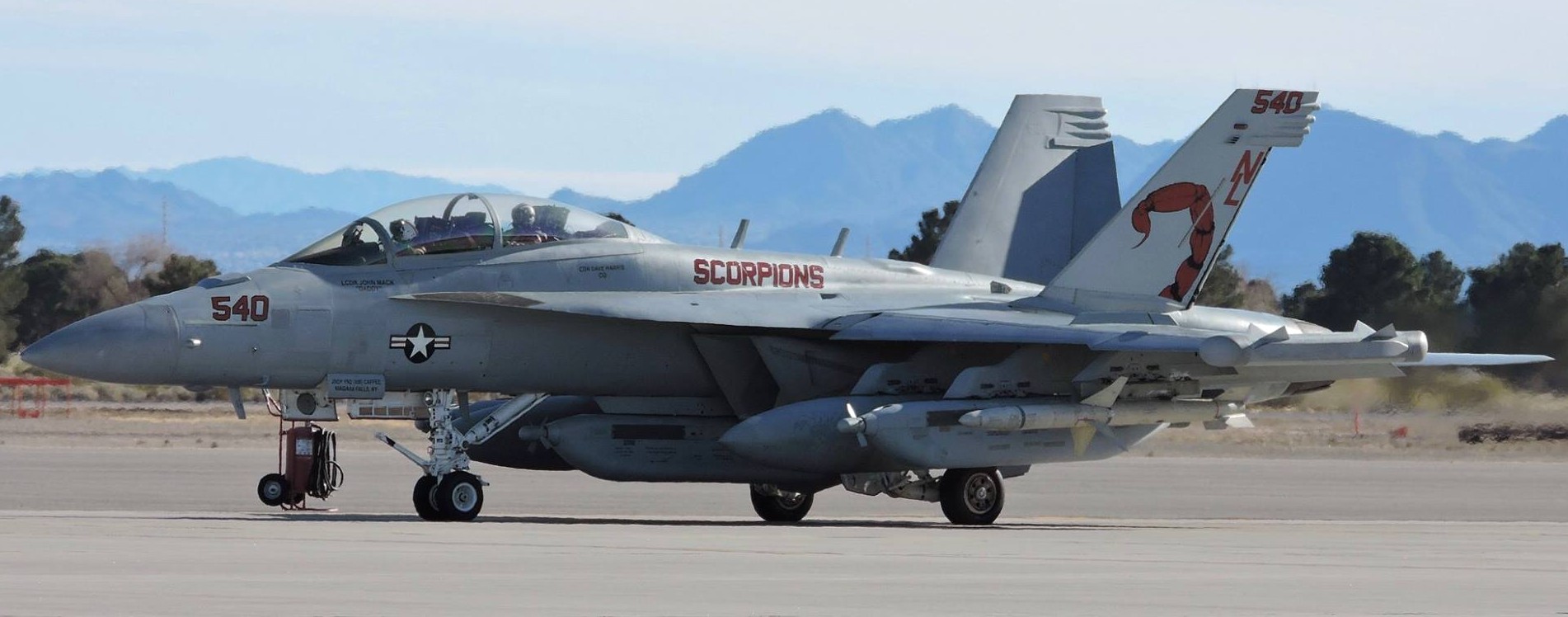 vaq-132 scorpions electronic attack squadron vaqron us navy boeing ea-18g growler exercise red flag nellis afb nevada 25